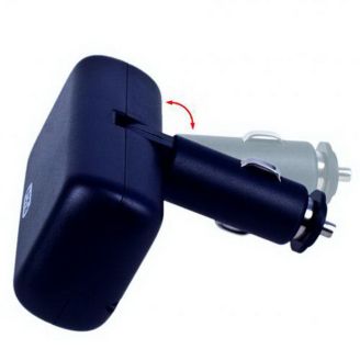 Автомобильный разветвитель прикуривателя на 2 гнезда с USB без удлинителя - PULSO SC-2004 фото 2
