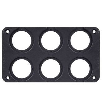 Планка під прикурювач на шість пристроїв два ряди (10237 6х2ряда) фото