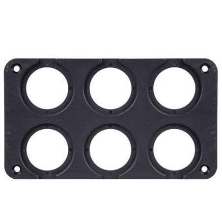 Планка под прикуриватель на шесть устройств два ряда (10237  6х2ряда) фото