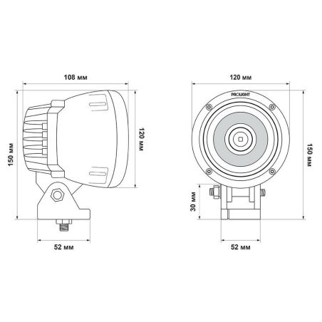 Дополнительная светодиодная фара ProLight Laser Jet 25W дальний свет фото