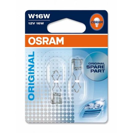 Галогеновая лампа Osram ORIGINAL LINE 12V (W16W, 921-02B) Компл (2шт)