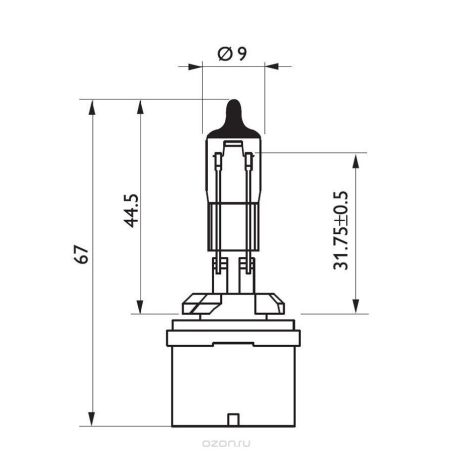 Галогеновая лампа Philips H27W/1 PG13 PS 12059 C1 1 шт фото Галогеновая лампа Philips H27W/1 PG13 PS 12059 C1 1 шт фото