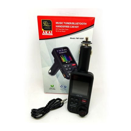 Автомобильный FM модулятор для телефона - AKAI FMT-93BT фото