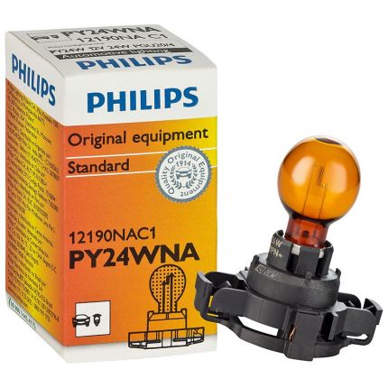 Лампа накаливания Philips 12190NAC1 PY24W 12V 24W 1 шт фото - купить в интернет-магазине «jeep4ik» Харьков Украина