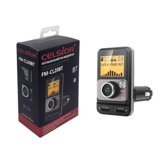 Автомобильный FM модулятор для телефона - CELSIOR FM-CL-20BT фото
