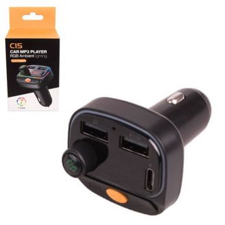 Автомобільний FM модулятор для телефона - С15 фото