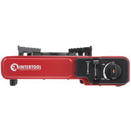 Портативная газовая плита в кейсе с переходником - Intertool GS-0001 фото