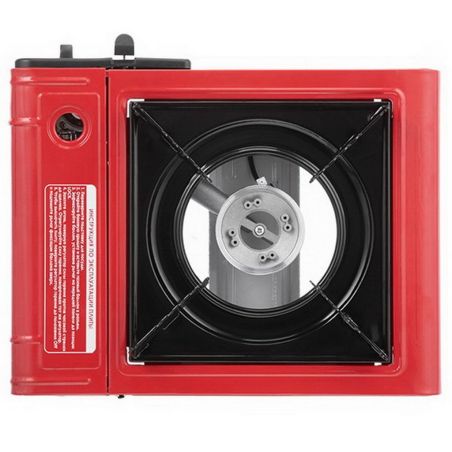 Портативная газовая плита в кейсе с переходником - Intertool GS-0001 фото