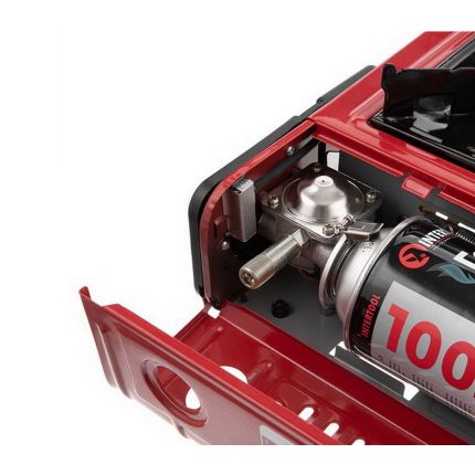 Портативная газовая плита в кейсе с переходником - Intertool GS-0001 фото