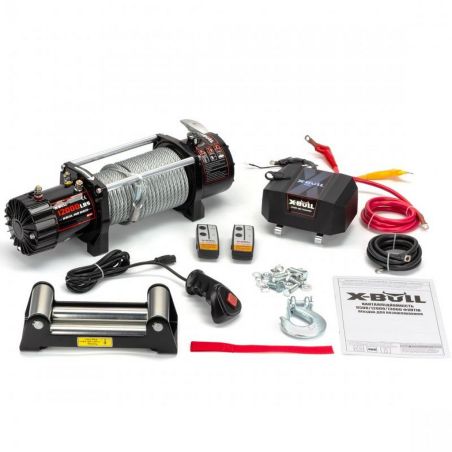 Электрическая лебедка для авто - X-BULL 12000 LBS 12-24В (стальной трос) фото