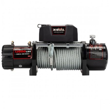 Электрическая лебедка для авто - X-BULL 12000 LBS 12-24В (стальной трос) фото