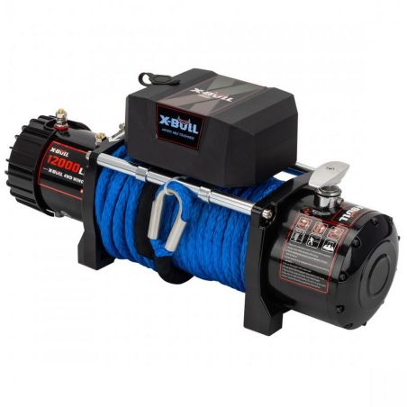 Электрическая лебедка для авто - X-BULL 12000 LBS 12-24В (синтетический трос) фото