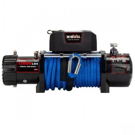 Электрическая лебедка для авто - X-BULL 12000 LBS 12-24В (синтетический трос) фото