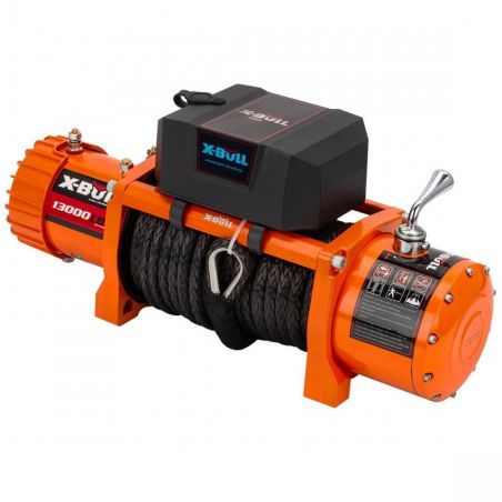 Электрическая лебедка для авто - X-BULL 13000 LBS 12-24В (синтетический трос) фото