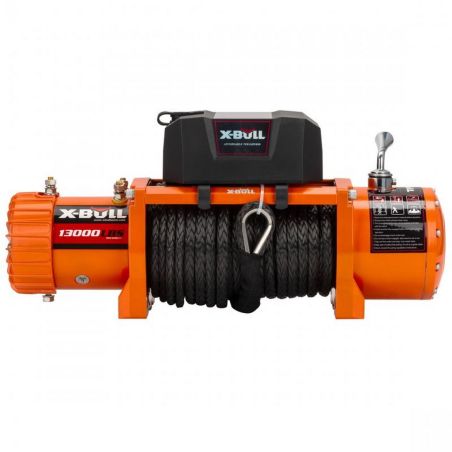 Электрическая лебедка для авто - X-BULL 13000 LBS 12-24В (синтетический трос) фото