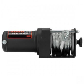 Электрическая лебедка для квадроцикла - X-BULL 3000 LBS 12В (стальной трос) фото