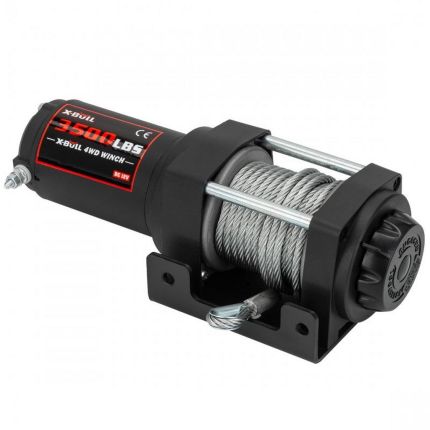 Електрична лебідка для квадроцикла - X-BULL 3500 LBS 12В (сталевий трос) фото