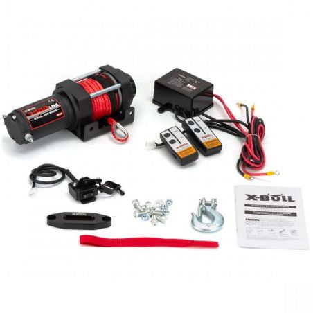 Електрична лебідка для квадроцикла - X-BULL 3500 LBS 12В (синтетичний трос) фото