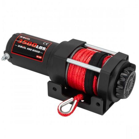 Електрична лебідка для квадроцикла - X-BULL 3500 LBS 12В (синтетичний трос) фото