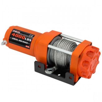 Электрическая лебедка для квадроцикла - X-BULL 4000 LBS 12В (стальной трос) фото 2