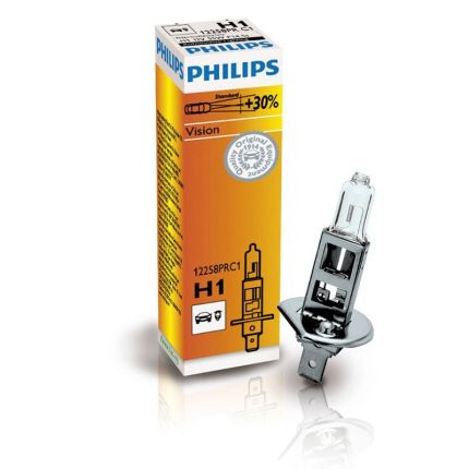 Галогеновая лампа Philips Vision H1 55w +30% 12258PR 1 шт фото - купить в интернет-магазине «jeep4ik» Харьков Украина
