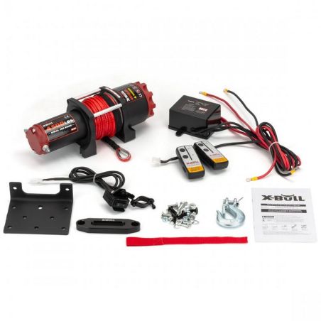 Електрична лебідка для квадроцикла - X-BULL 4500 LBS 12В (синтетичний трос) фото