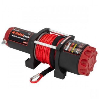 Электрическая лебедка для квадроцикла - X-BULL 4500 LBS 12В (синтетический трос) фото 2