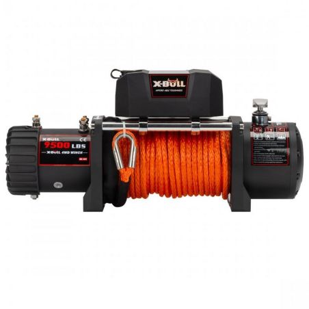 Электрическая лебедка для авто - X-BULL 9500 LBS 12В (синтетический трос) фото