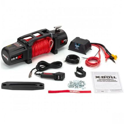 Електрична лебідка для авто - X-BULL 13500 LBS 12В (синтетичний трос) фото
