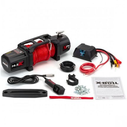 Электрическая лебедка для авто - X-BULL 14500 LBS 12В (синтетический трос) фото