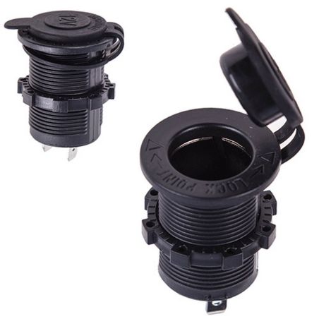 Гнездо под штекер в планку 12-24V (10014) фото