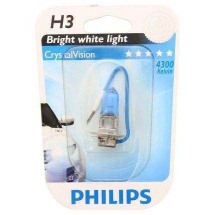 Галогеновая лампа Philips CRYSTAL VISION (H3, 12336CVB1) 1 шт фото - купить в интернет-магазине «jeep4ik» Харьков Украина