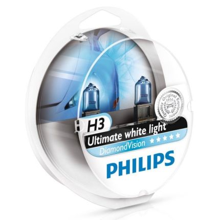 Галогеновая лампа Philips DIAMOND VISION (H3, 12336DVS2) Компл (2шт)