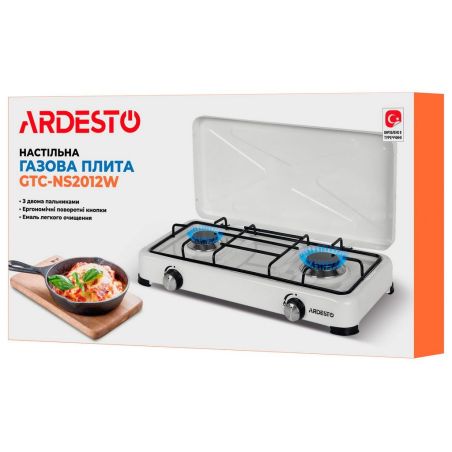 Настільна газова плита для балона - ARDESTO GTC-NS2012W (2 конфорки) фото