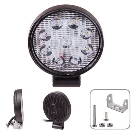 Світлодіодна фара робочого світла для спецтехніки - PULSO WLP-7814 (spot, 27 Вт) фото Світлодіодна фара робочого світла для спецтехніки - PULSO WLP-7814 (spot, 27 Вт) фото