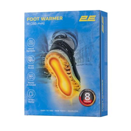 Одноразовые химические грелки для ног - 2E (М 250 мм комплект 2 шт) фото