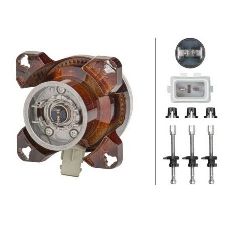 Дополнительная галогеновая фара дальнего света - Hella 90mm Essential (1K0 008 191-001) фото