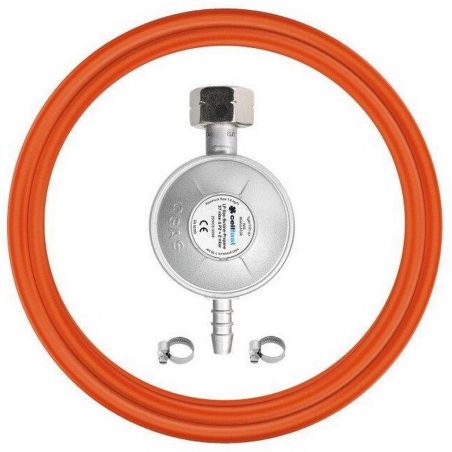 Комплект для підключення до газового балона Cellfast, шланг 2м, редуктор тип KLF G12, хомути. фото