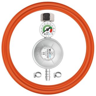 Комплект для подключения к газовому баллону Cellfast,  шланг 2м, редуктор тип KLF, G12 с манометром фото