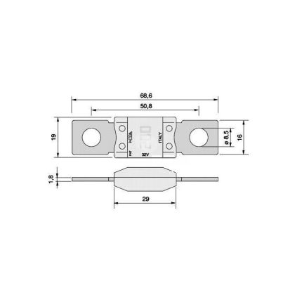 Запобіжник автомобільний MEGA Littelfuse (1 шт) фото