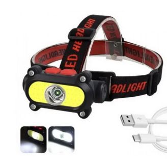 Акумуляторний ліхтар налобний з usb зарядкою - KX-210 фото 2