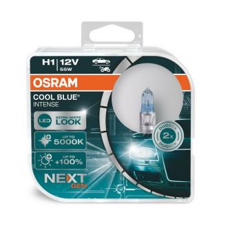 Галогеновая лампа Osram COOL BLUE INTENSE (NEXT GEN) H1 64150CBN (компл. 2 шт) фото