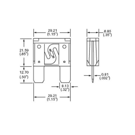 Предохранитель автомобильный штыревой MAXI Авар (1 шт) фото Предохранитель автомобильный штыревой MAXI Авар (1 шт) фото