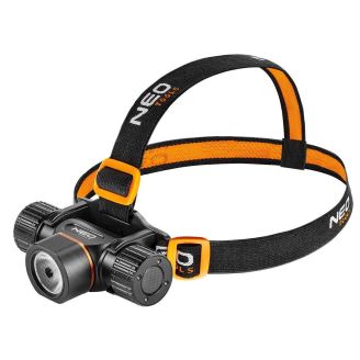 Фонарь налобный Neo Tools, 2000 люмен, 20Вт, USB, 4000 мАч, 3.7 Li-ion или 3хАА, LED CREE XP50.2, 5 фото
