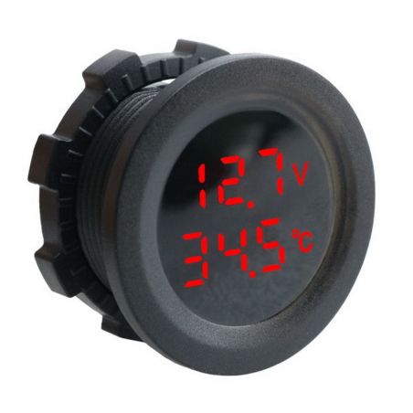 Цифровой вольтметр для авто - BJJ 2-17 (вольтметр+температура воздуха) фото