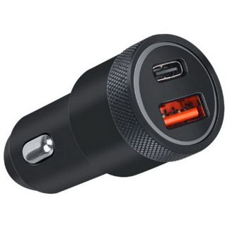 Автомобільна зарядка в прикурювач type c - 0135-0136 (USB+Type-C 2,4А 12-24В) фото