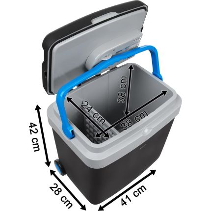 Автохолодильник термоелектричний на колесах Sencor SCM4233BL 12/220 вольт 33 літри фото