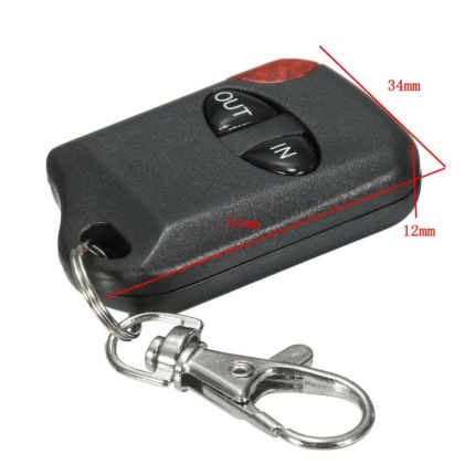 Комплект радиоуправления для лебедки 12В (основной пульт и брелок) фото