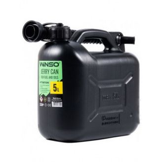 Каністра пластикова 5 л для бензину - WINSO (чорна) фото