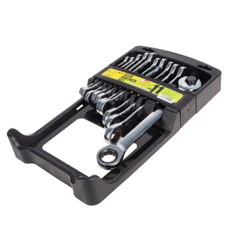 Набір ключів комбо. тріскач. 11 предм (ALLOID НК-2081-11) фото